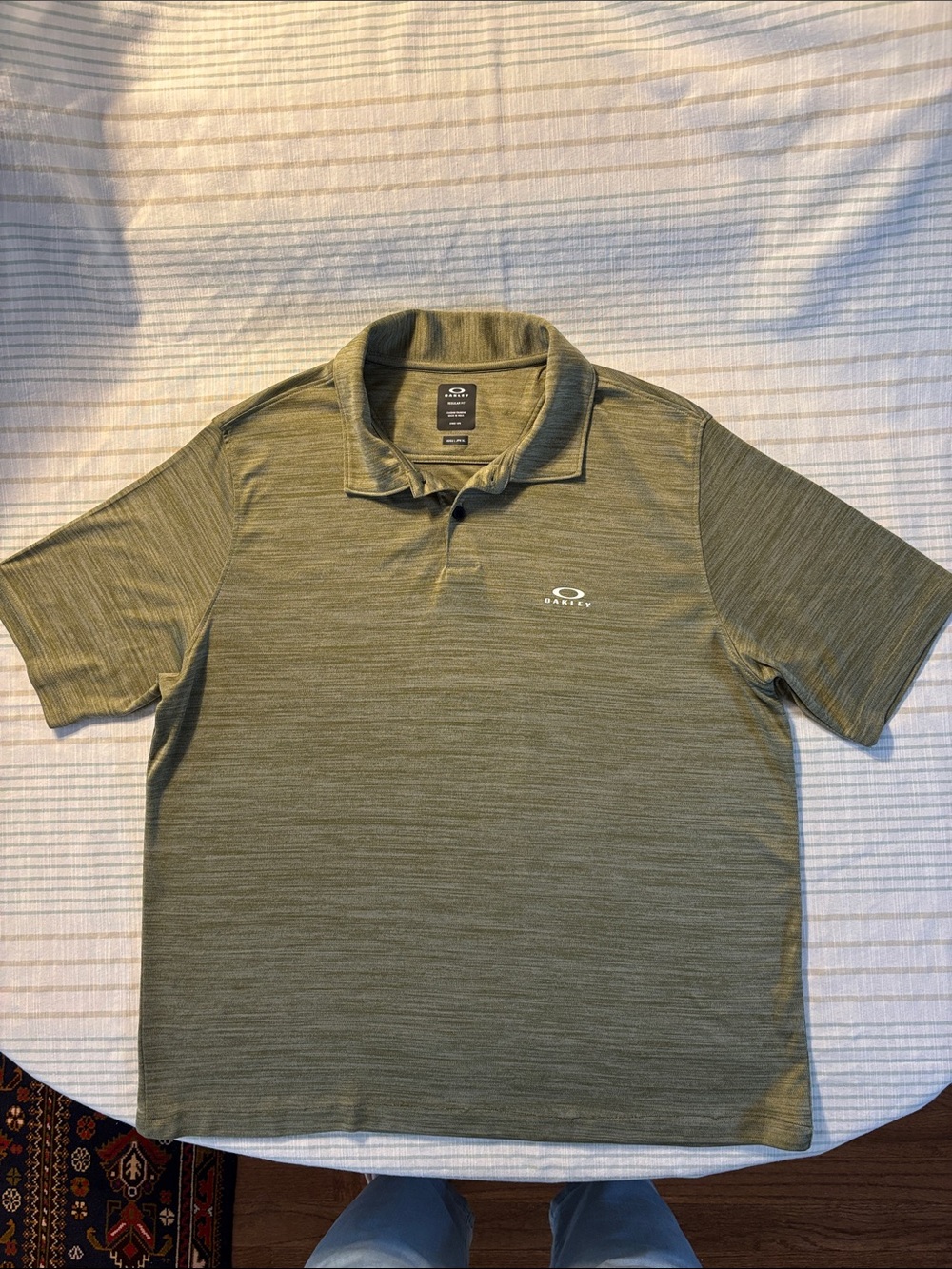 Oakley Men's Heather Olive Polo Shirt